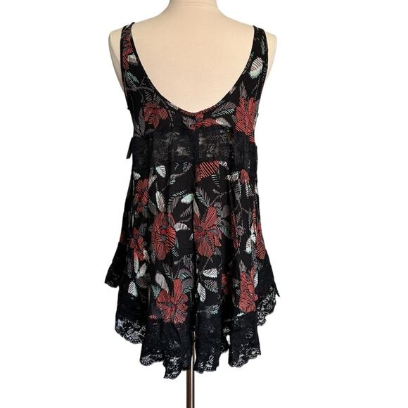 Free People She Swings Black/Multi Swing Mini Dress XS NWT - Picture 3 of 13